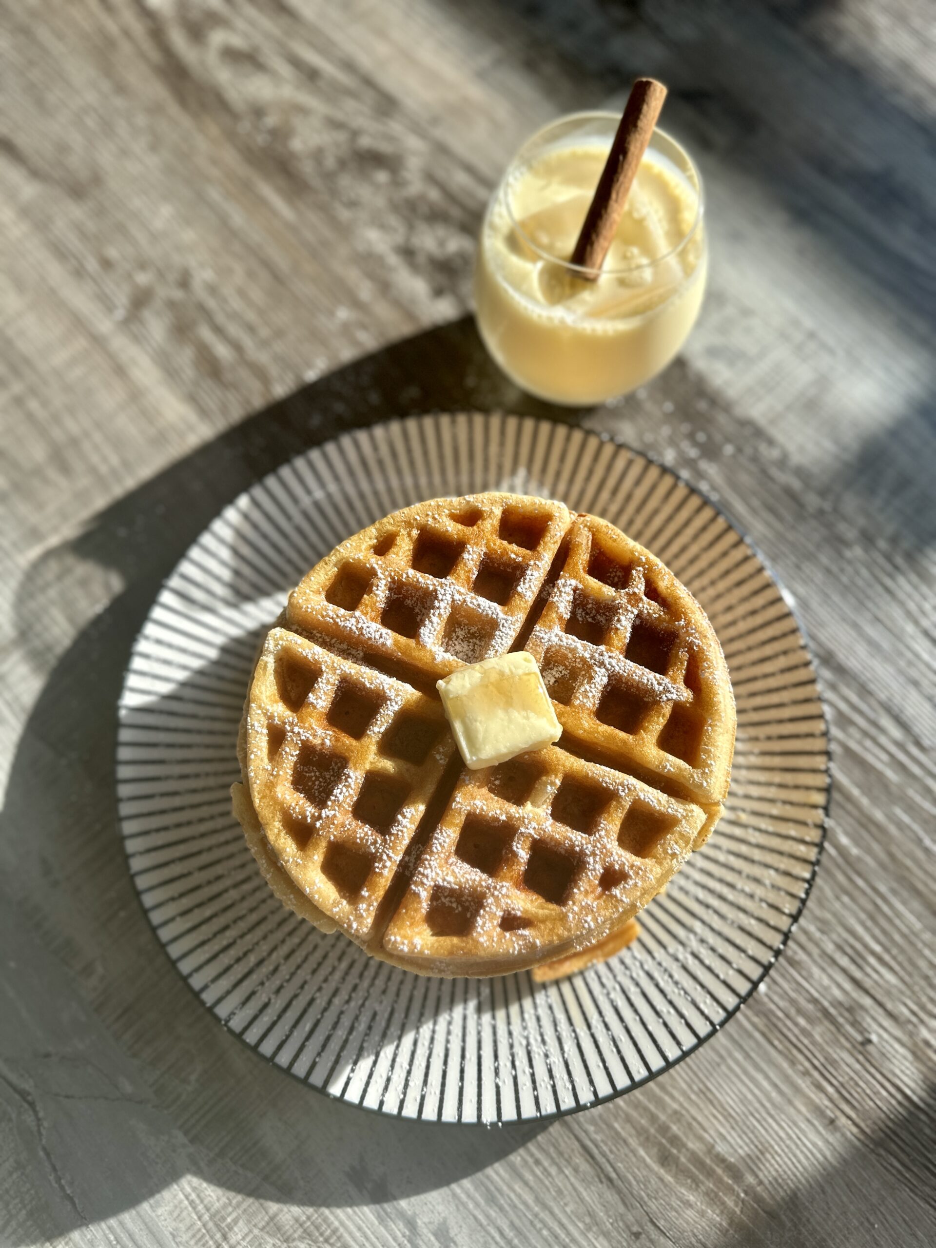 Eggnog Waffles Recipe