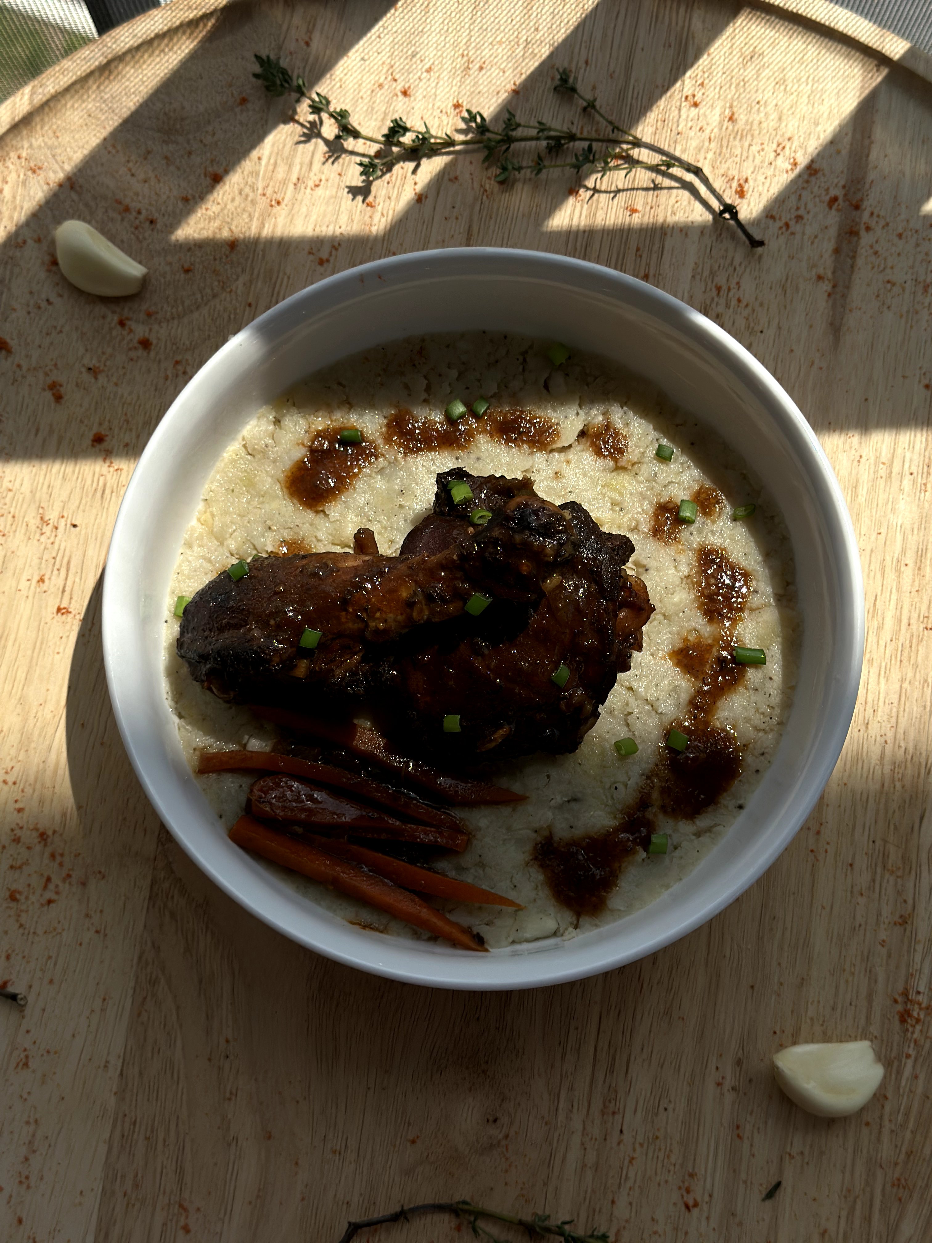 garlic-mashed green banana recipe
