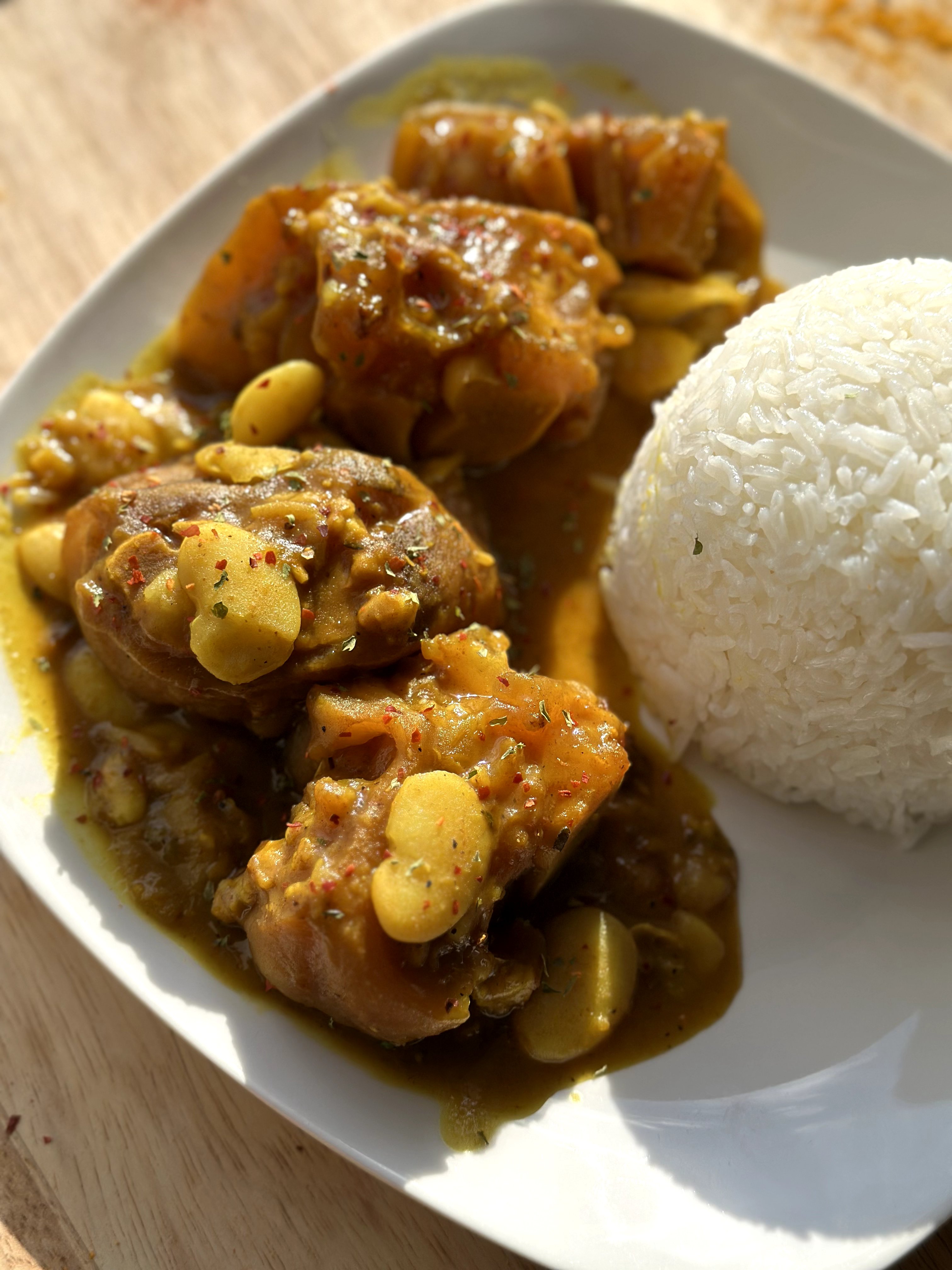 Jamaican Curry Cow Foot