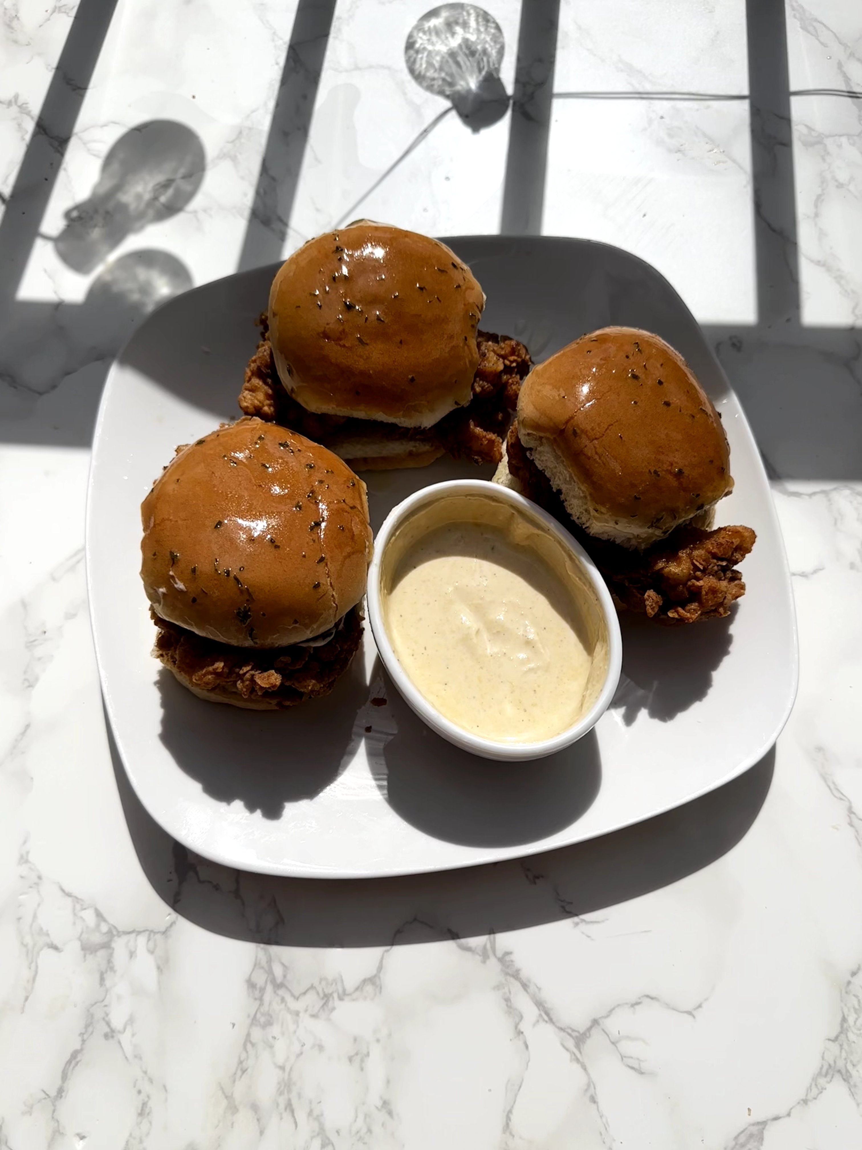 Jamaican-Style Fried Chicken Sliders