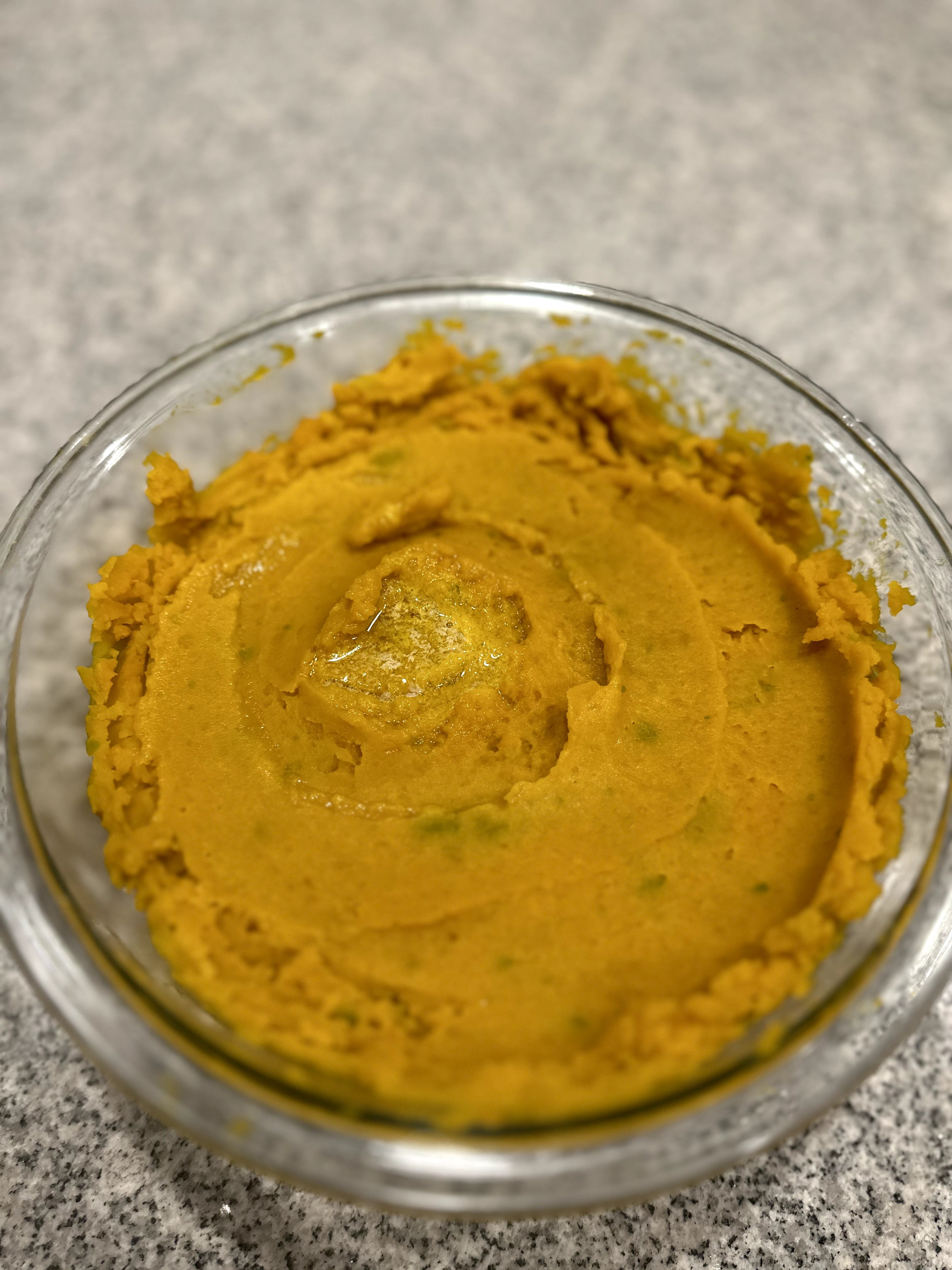 mashed pumpkin