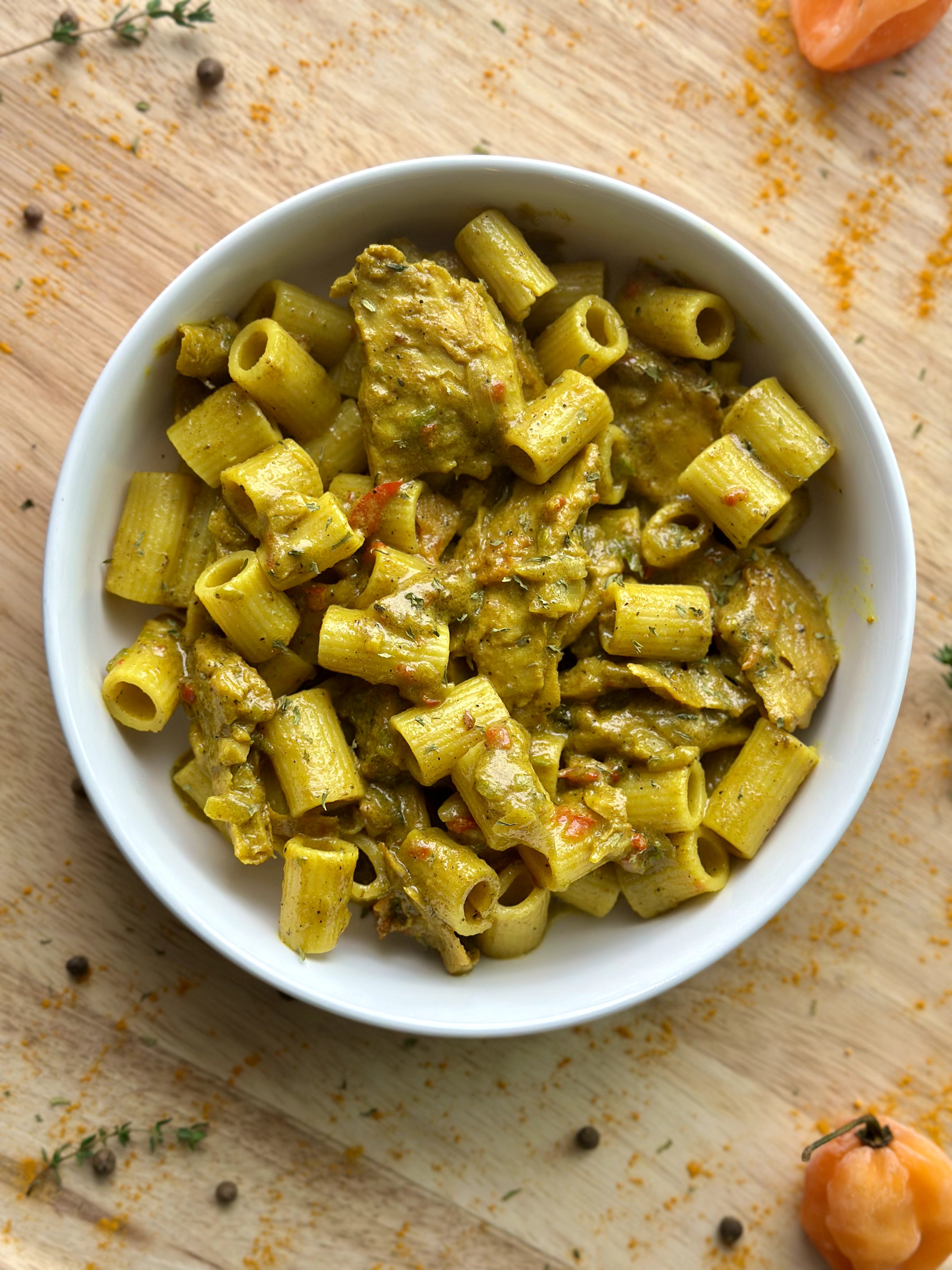 Vegan Coconut Curry Pasta