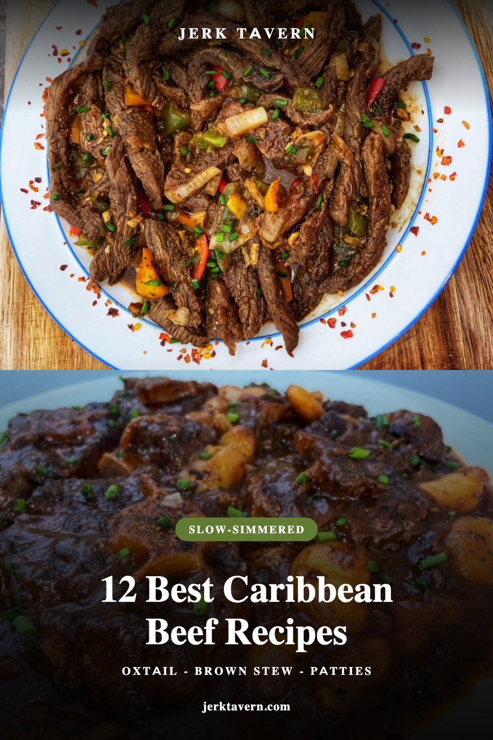 12 Best Caribbean Beef Recipes - Jamaican pepper steak and oxtail from Jerk Tavern